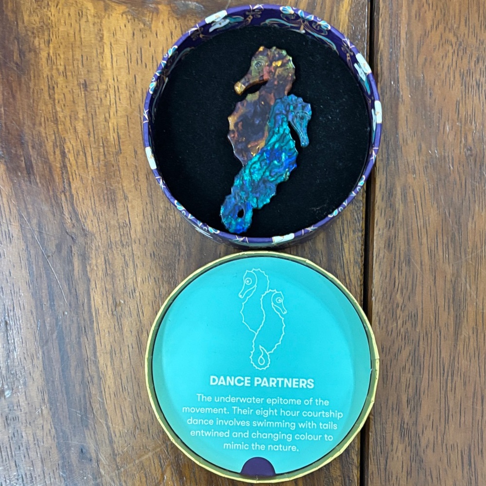 Erstwilder Seahorse Brooch NWB “Dance Partners” La Belle Epoque series